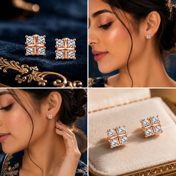 Modern squeeze square studs